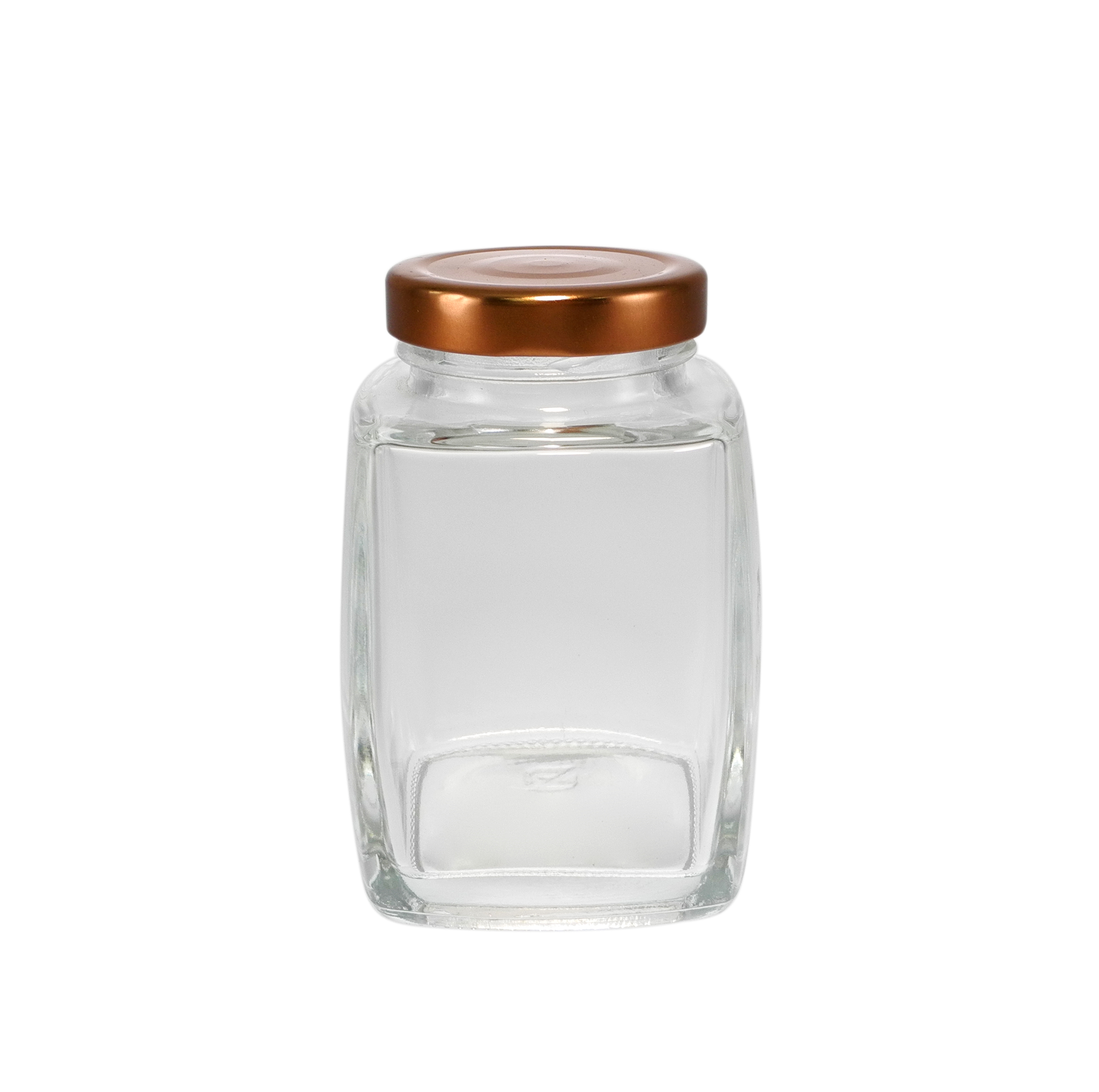 Relief And Polished Surface Combination High Borosilicate Glass Storage Jar YD-STJ-117