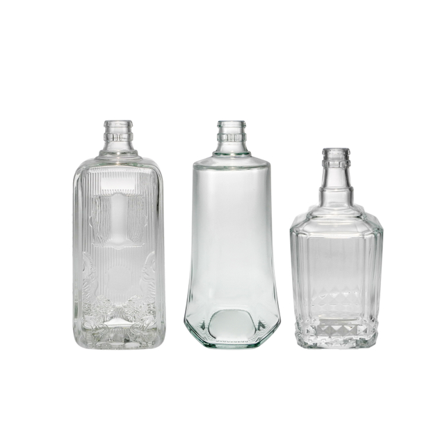 Transparent Glass Wine Bottle YD-BOW-017