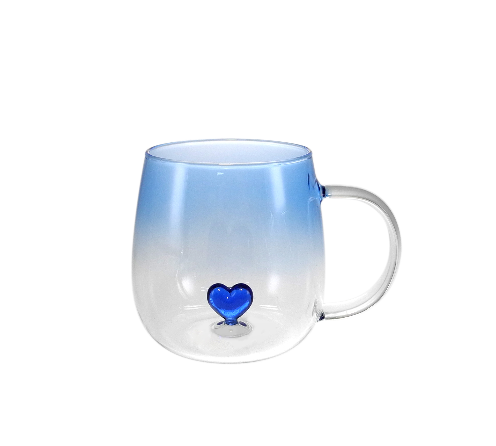 Colorful Cute Glass Cup with Handle Made of High Borosilicate Glass YD-CPU-122