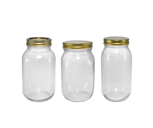 Polished Cylindrical High-boron-silica Glass Storage Jar YD-STJ-125