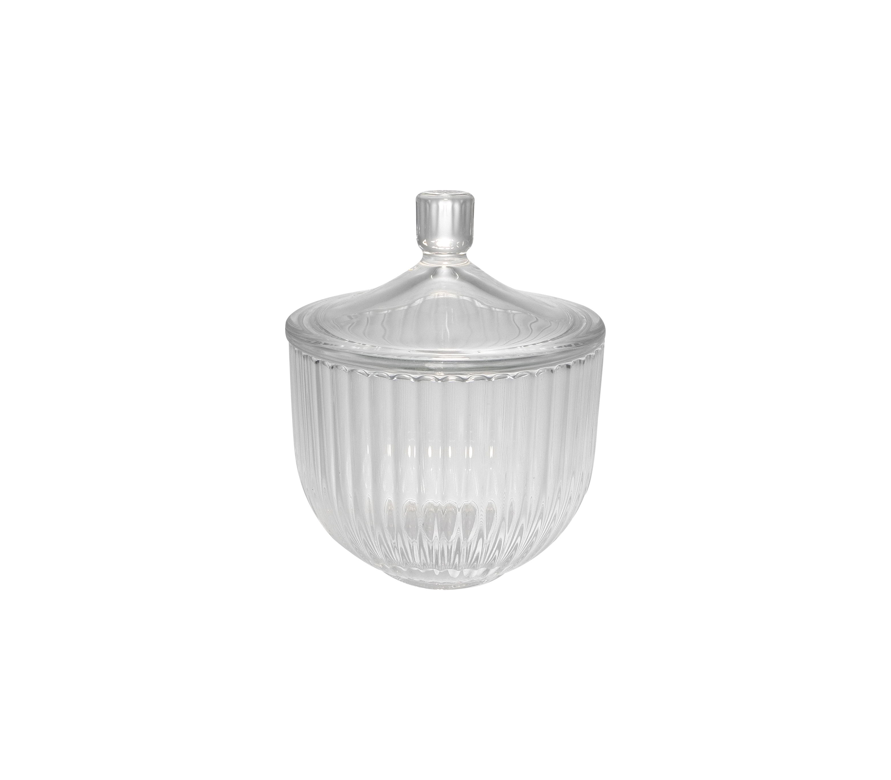 Striped Relief High Borosilicate Glass Storage Tank YD-STJ-174