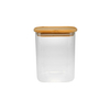 Rectangular Polished High-boron-silica Glass Storage Jar YD-STJ-088