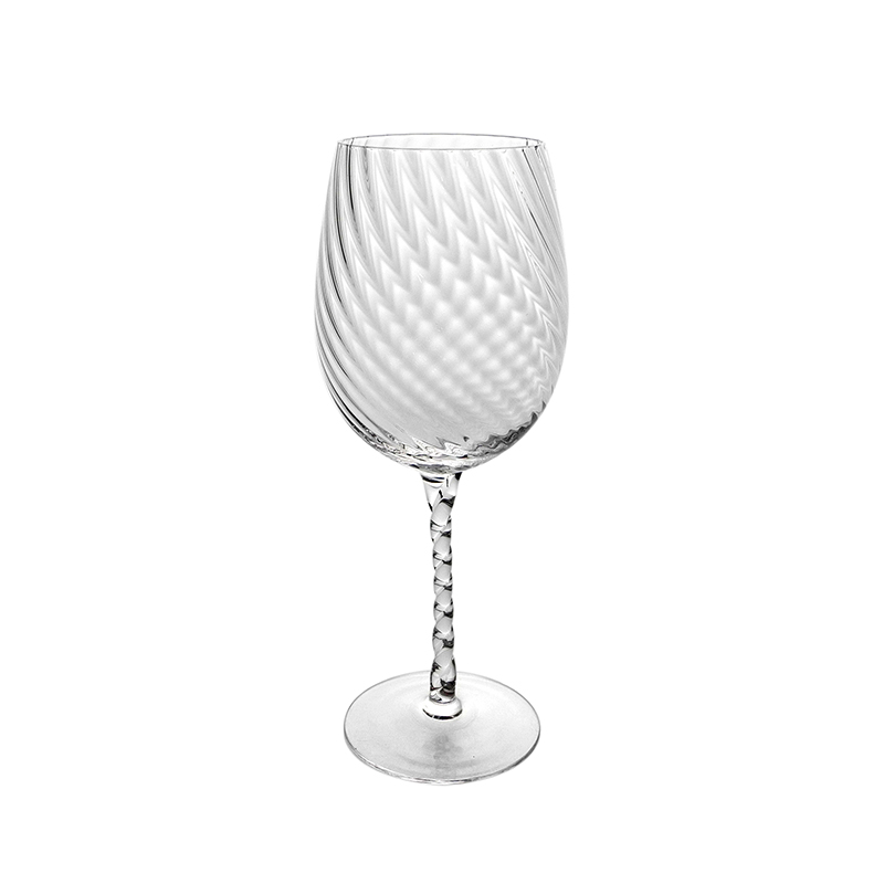 Twill Embossed Wine Glass YD-PTC-041