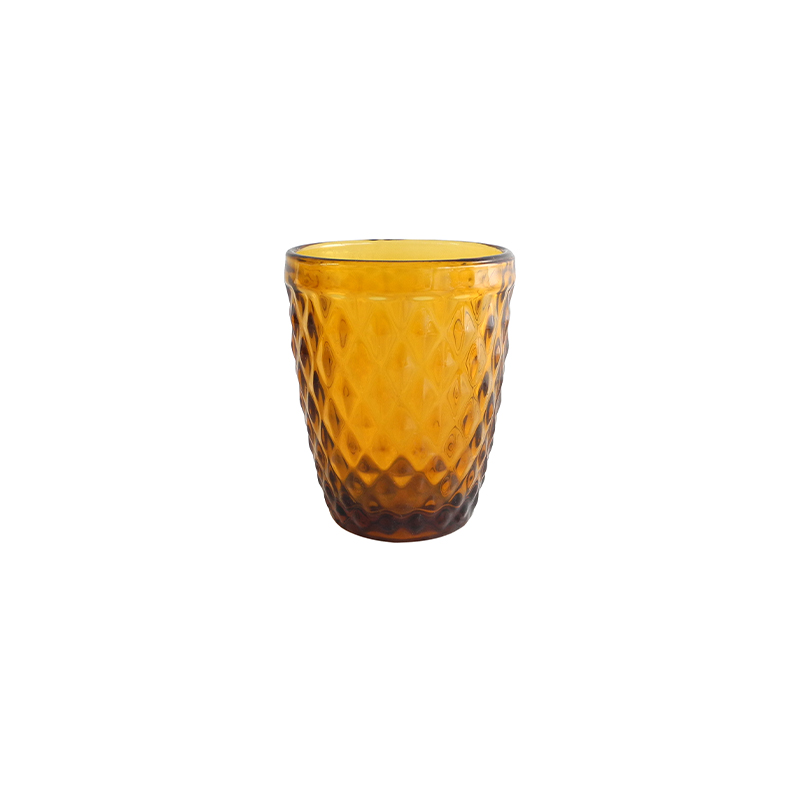 Yellow Diamond Pattern Glass Set YD-CUP-063