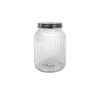 Transparent Textured Glass Storage Jar YD-STJ-046