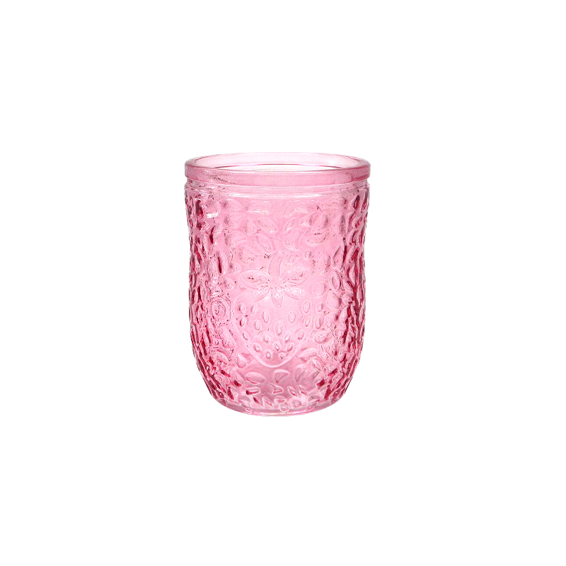 Textured Spray-colored Glass Cup YD-CUP-075