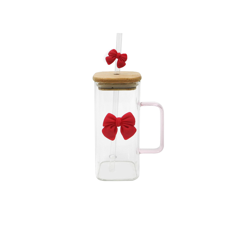 High Borosilicate Glass Straw Cup YD-CUP-080