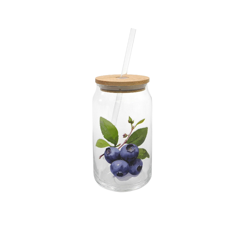 Printed Glass Straw Cup YD-CUP-081