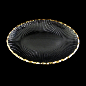 Origami Pattern Gold Hot Bending Plate YD-HBP-005