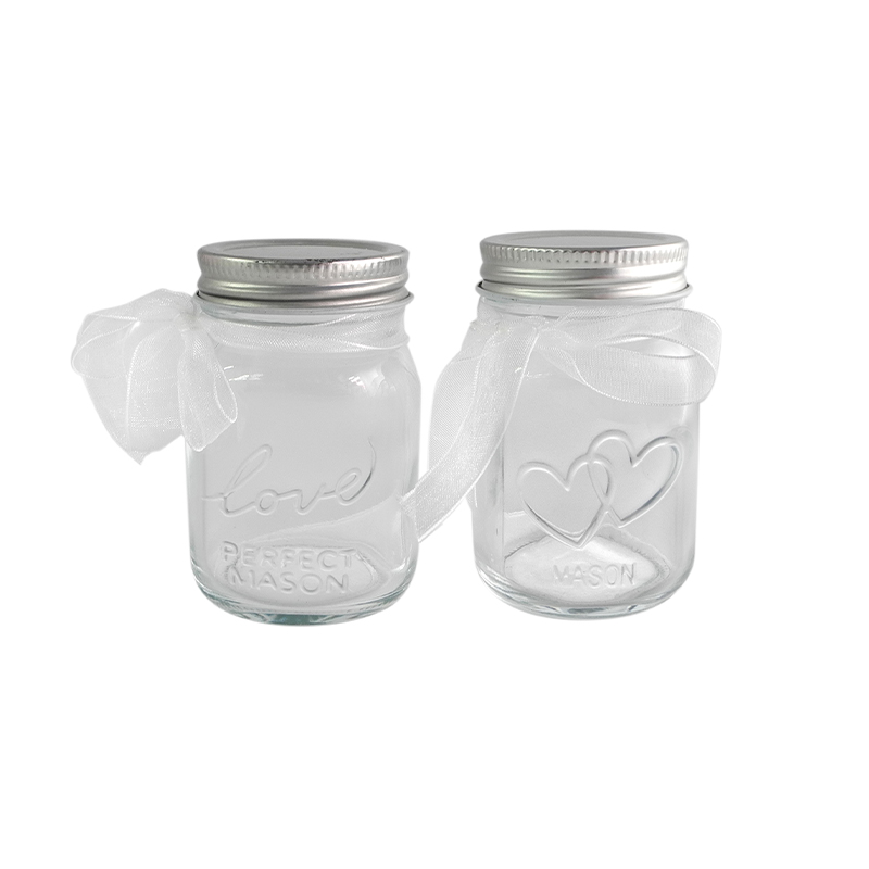Embossed Glass Storage Jar YD-STJ-036