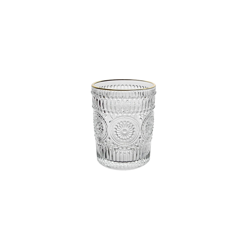 Sunflower Embossed Glass YD-CUP-052