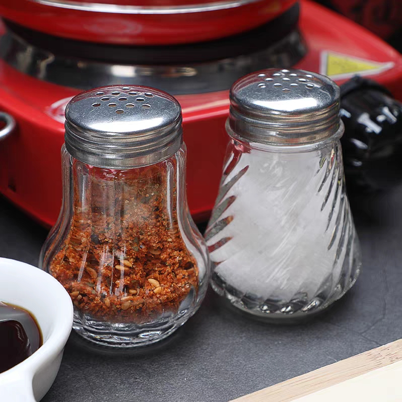 Stripe Salt And Pepper Glass Bottle YD-SPB-004