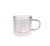 Vertical striped handle glass cup made of high borosilicate glass YD-CPU-109