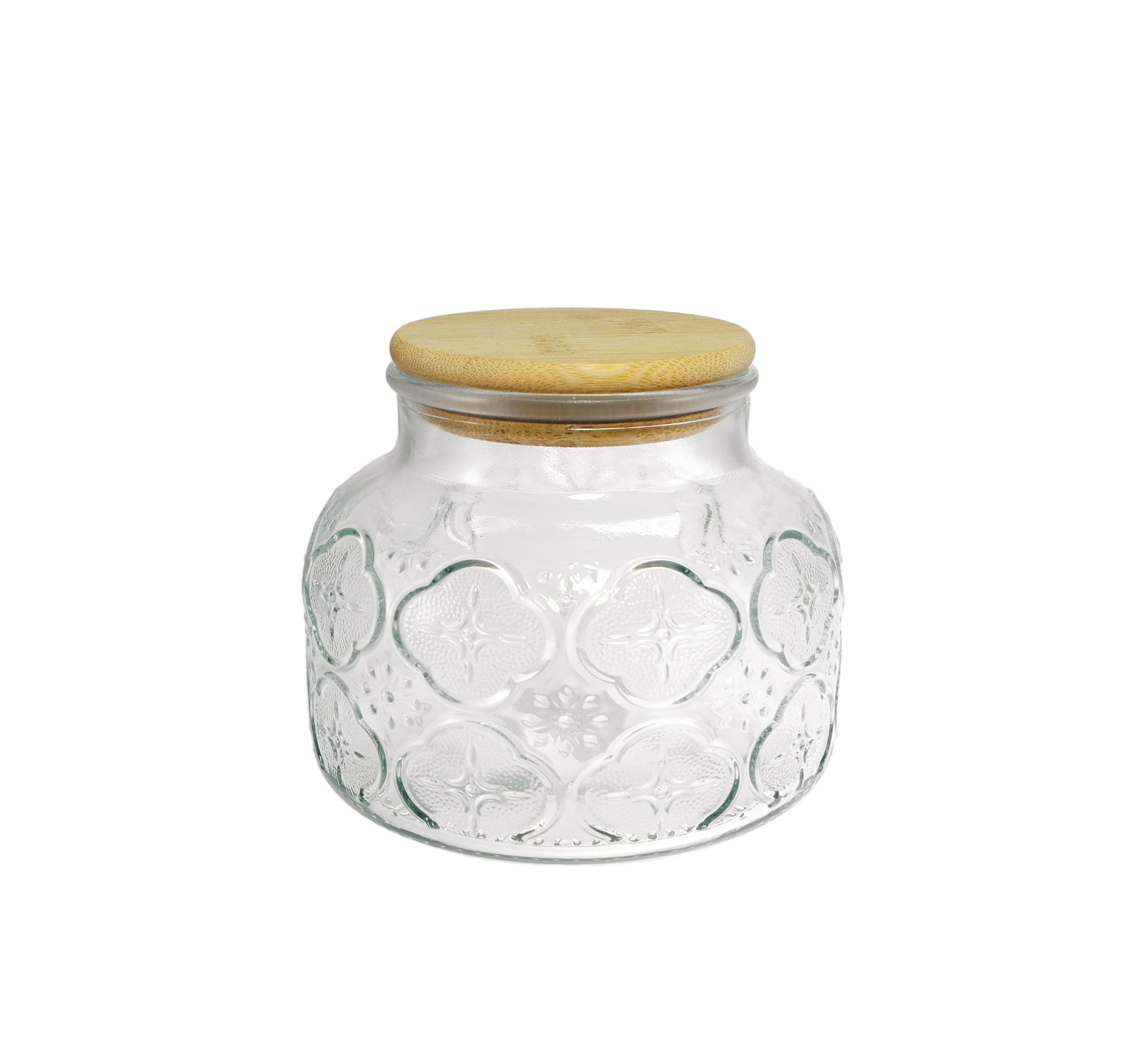 Small-sized Wooden Lid Topped with An External Relief of High Borosilicate Glass Cup YD-CUP-147