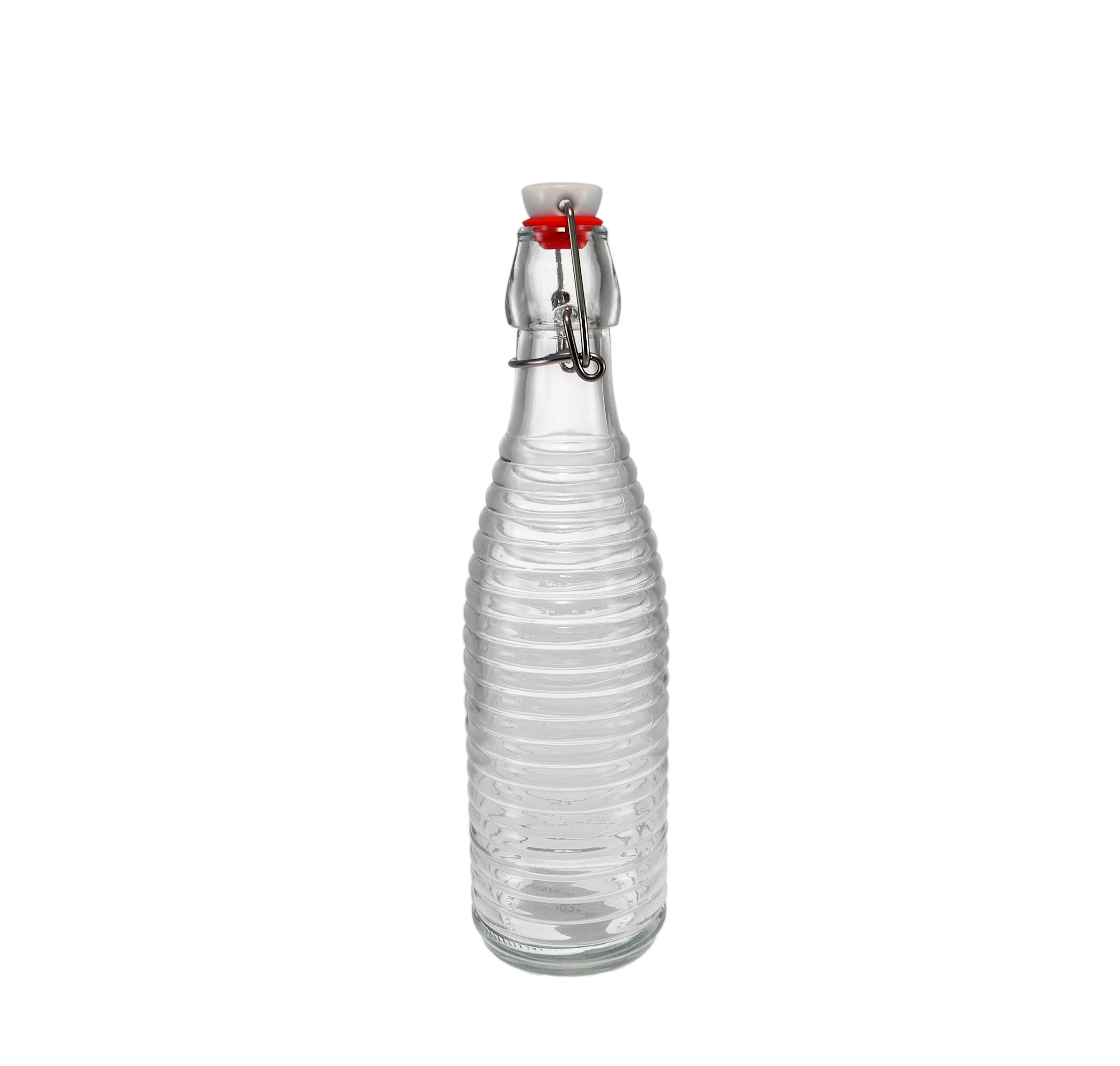 External Relief Glass Clasp Bottle YD-BOT-038