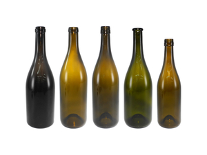 Cylindrical High-transparency Dark-colored Glass Wine Bottle YD-BOW-006