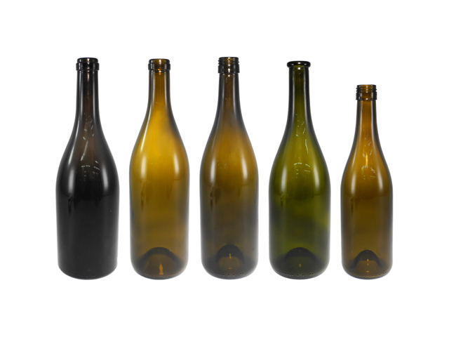 Cylindrical High-transparency Dark-colored Glass Wine Bottle YD-BOW-006