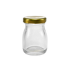 Small-sized Golden Bottle Cap High Borosilicate Glass Storage Jar YD-STJ-123