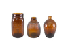 Dark Brown Relief Glass Bottle YD-BOT-033