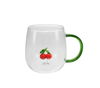 Fruit Decoration Borosilicate Glass Cup YD-CUP-138