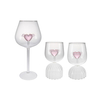 Internal Heart-shaped Decorative Glass Cup Made of High Borosilicate Glass YD-CPU-127