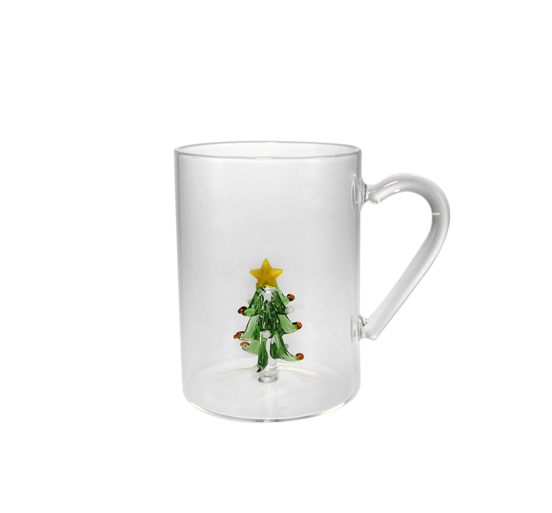 Internal Christmas Tree Ornaments Made of High Borosilicate Glass Cups YD-CPU-130