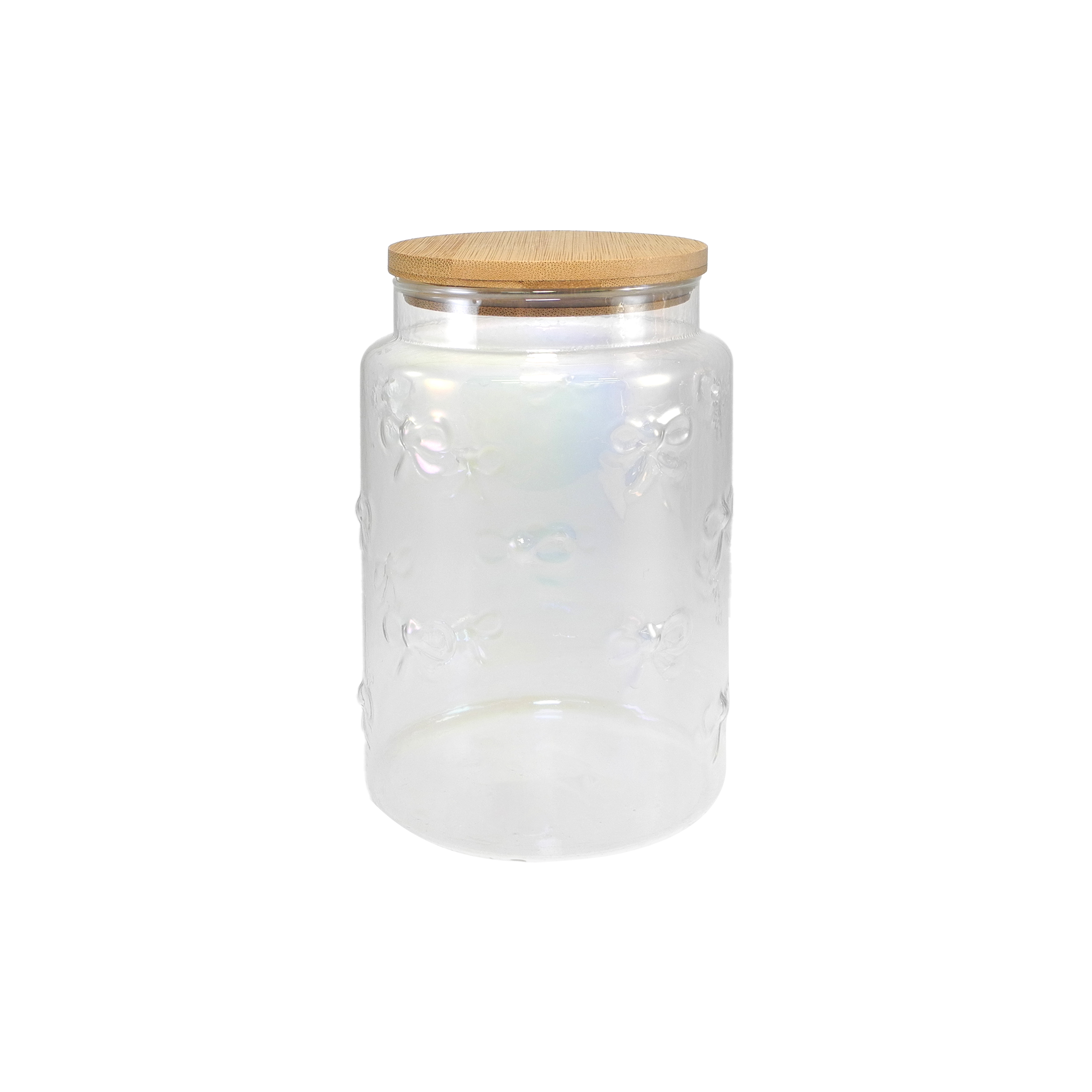 Brogan Embossed Borosilicate Glass Storage Jar YD-STJ-083