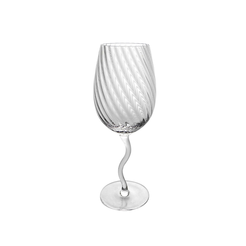 Twill Embossed Wine Glass YD-PTC-041