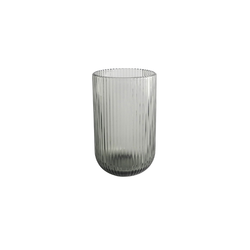 Grey Striped Glass Cup Set YD-CUP-066