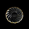Spiral Pattern Gold Hot Bending Plate YD-HBP-025