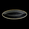 Oval Gold Painted Hot Bending Plate YD-HBP-004