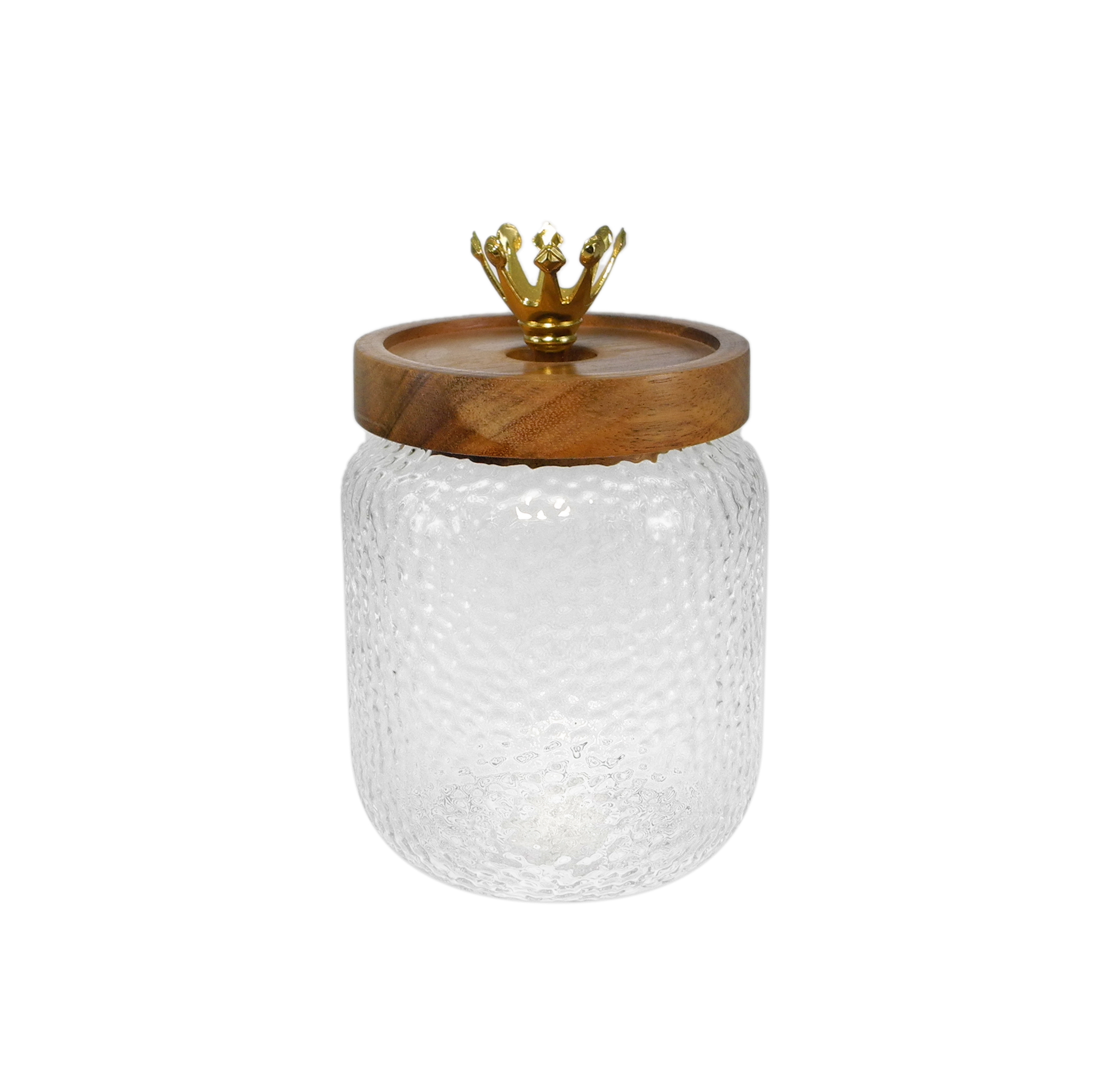 Crown Jewelry High Borosilicate Glass Storage Jar YD-STJ-097