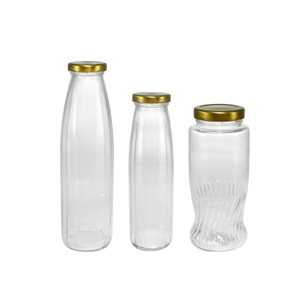 Polished Relief Design, with A Golden Lid, High-boron-silica Glass Storage Tank YD-STJ-131