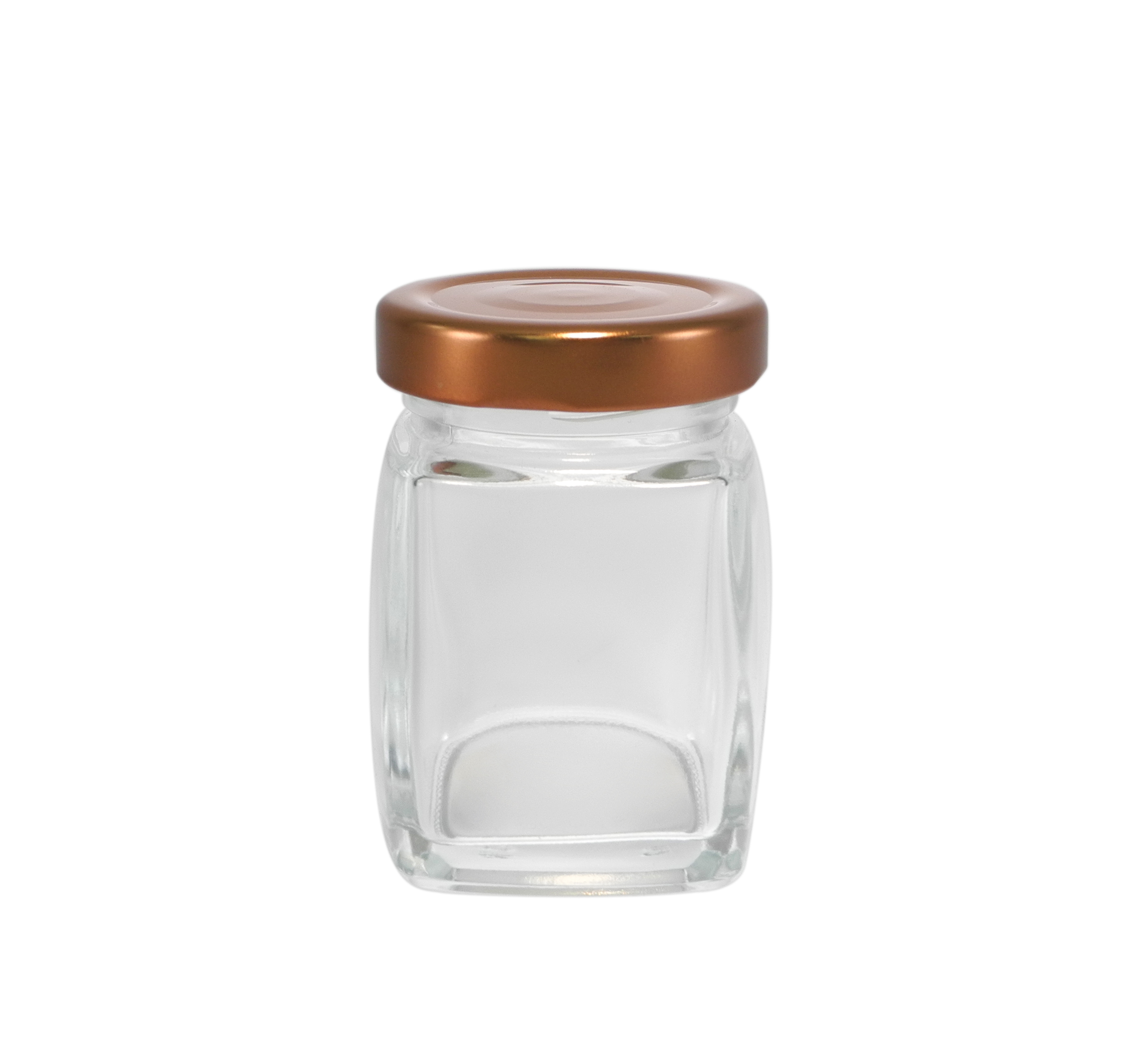 Polished Relief Design, Brown Lid, High Borosilicate Glass Storage Jar YD-STJ-132