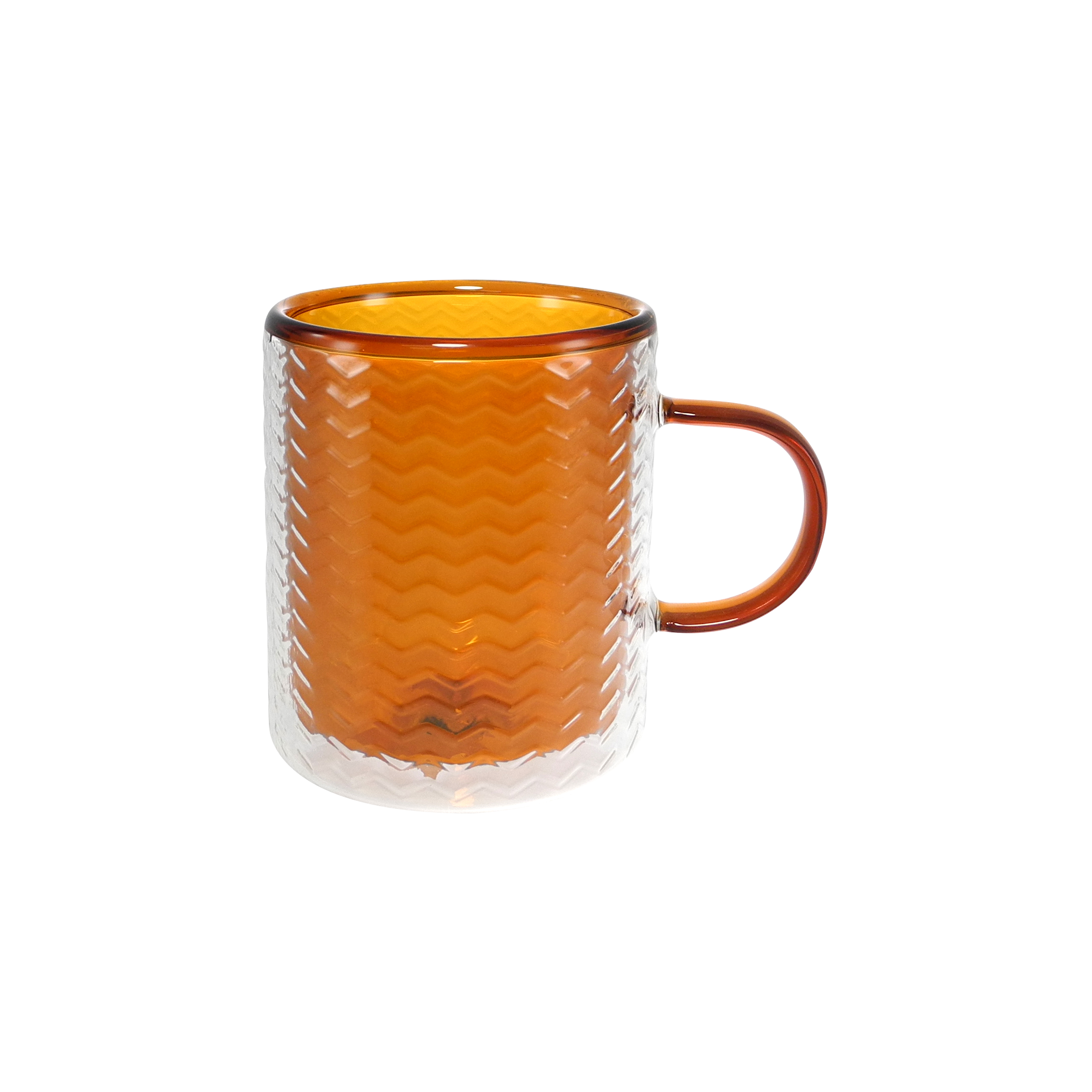 External Cup with Decorative Patterns Made of Double-layer High Borosilicate Glass YD-CPU-107