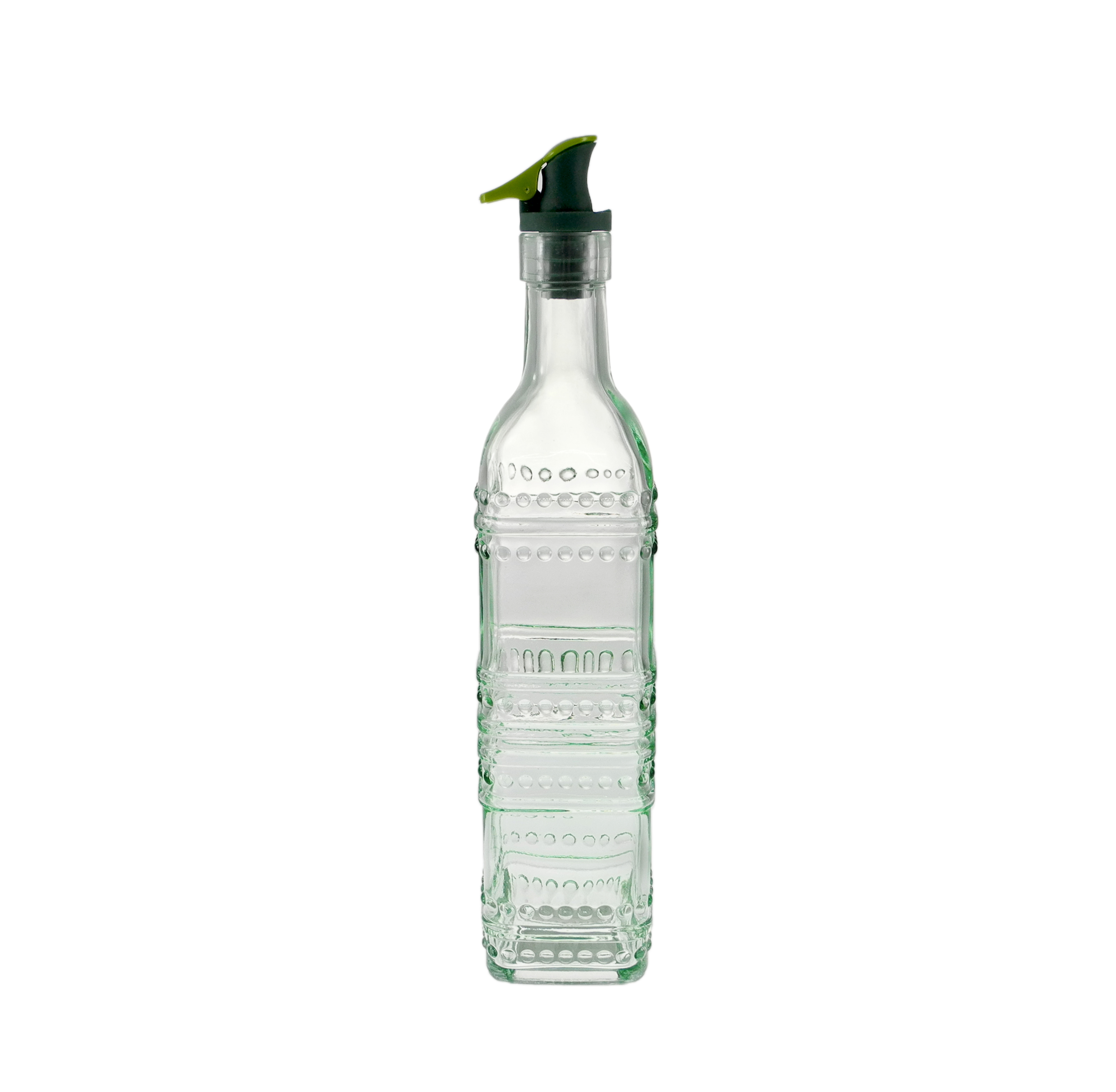 External Relief-patterned Glass Balsamic Vinegar Bottle YD-VOB-035