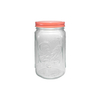 Pink Stainless Steel Lid with High Borosilicate Glass Storage Jar YD-STJ-164