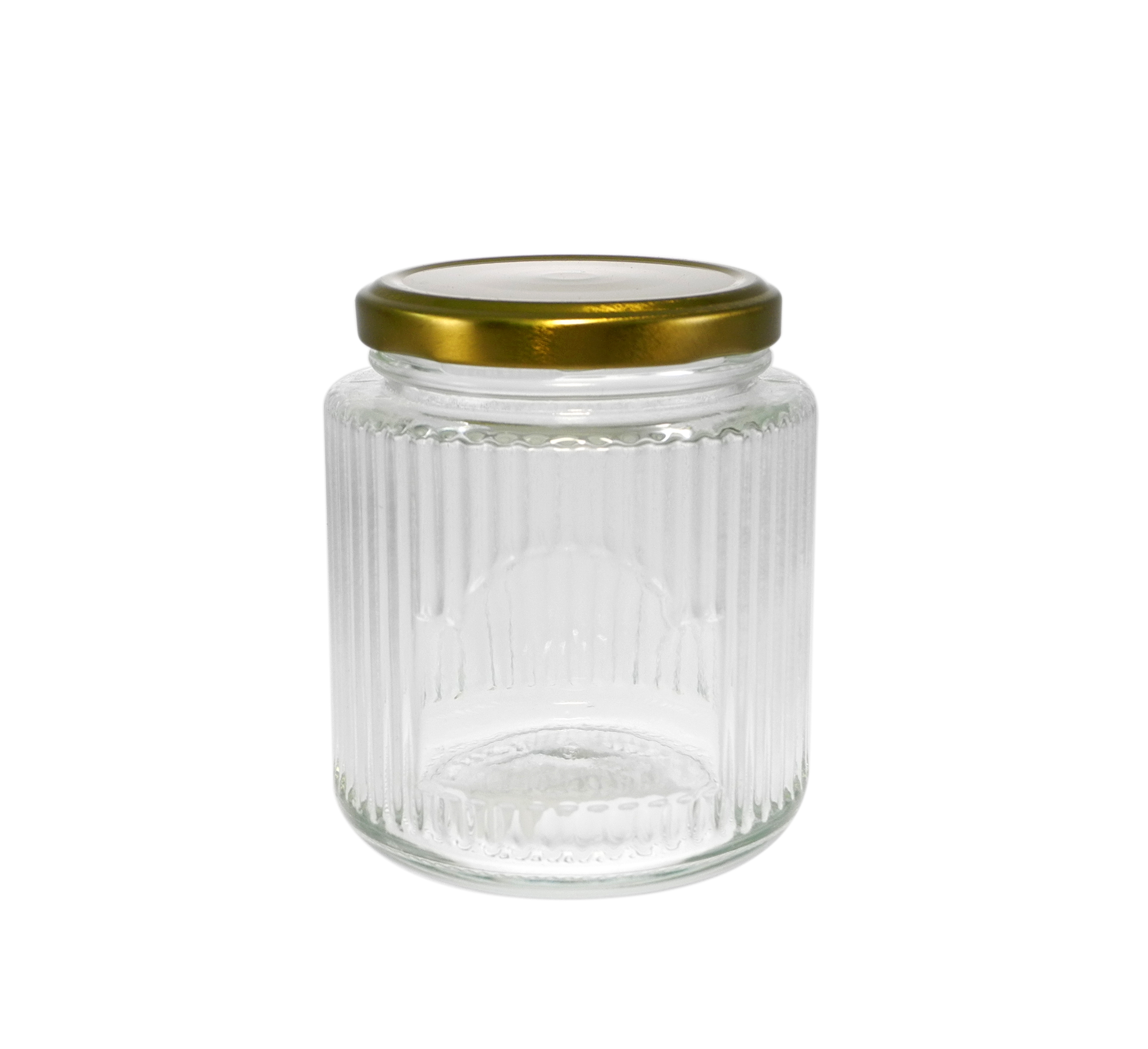 Vertical Striped Combination High Borosilicate Glass Storage Jar YD-STJ-118