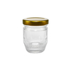 Small-sized Golden Bottle Cap High Borosilicate Glass Storage Jar YD-STJ-123