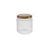 Large-mouthed Brown Stainless Steel Lid Embossed High-borosilicate Glass Storage Tank YD-STJ-182