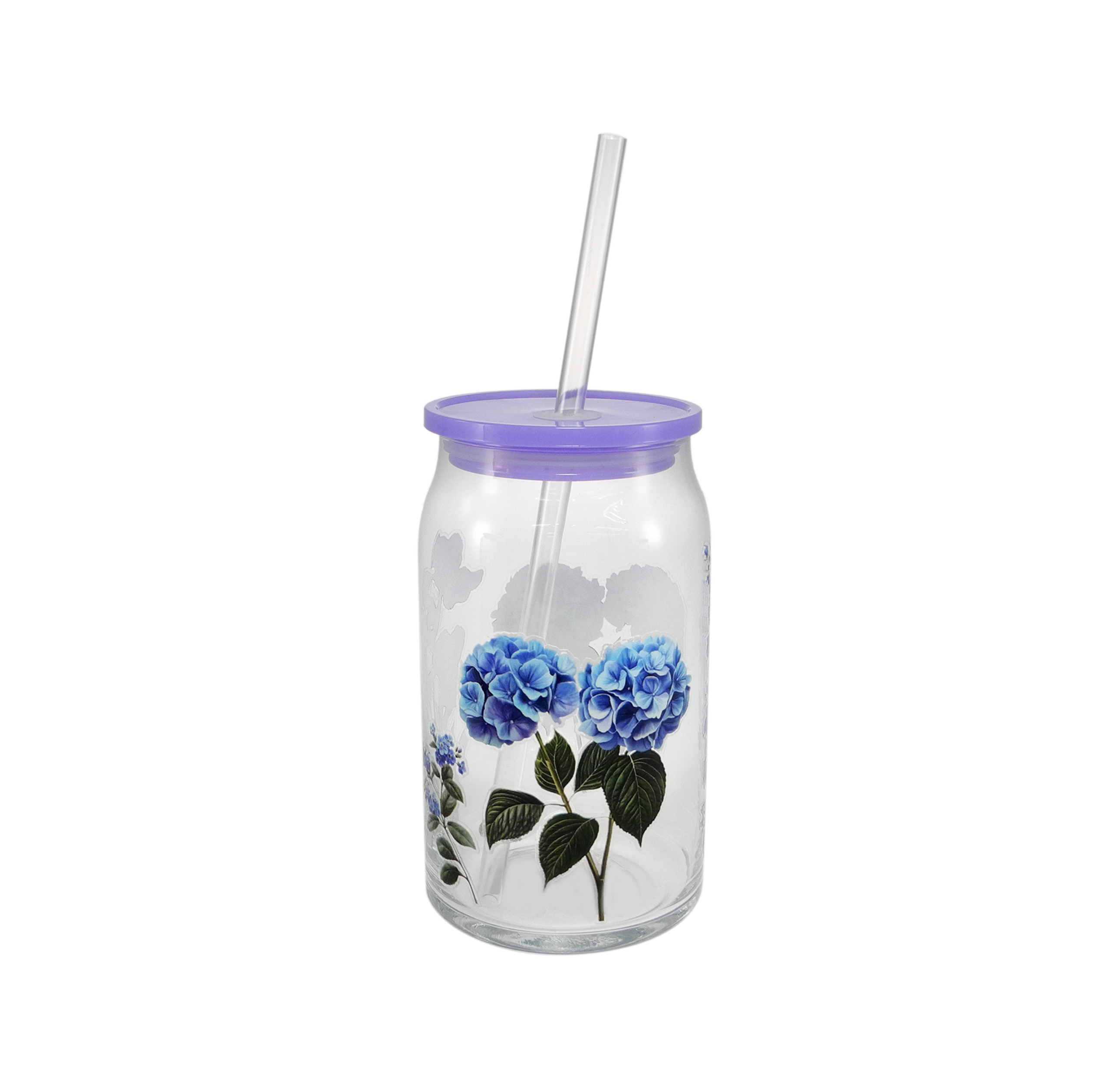 Flower Paper with Straws, High Borosilicate Glass Cup YD-CUP-140
