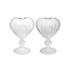 Heart-shaped Special-shaped Cup Holder with High Borosilicate Glass Cup YD-CPU-132