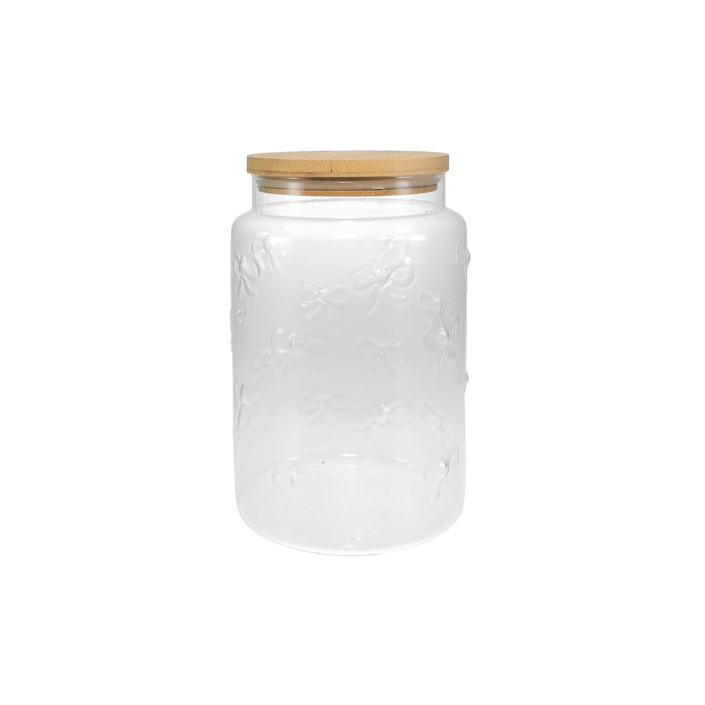 Brogan Embossed Borosilicate Glass Storage Jar YD-STJ-083