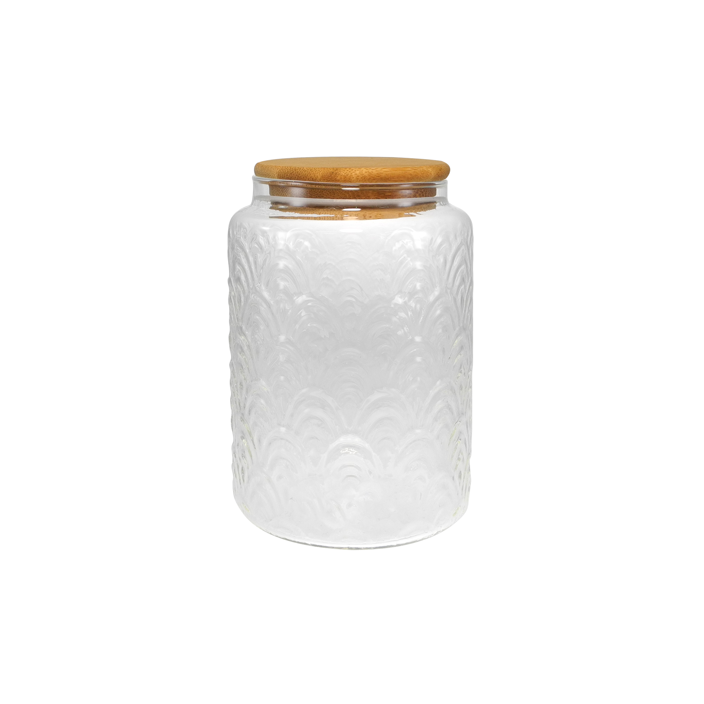 Relief-sealed high borosilicate glass storage jar YD-STJ-081