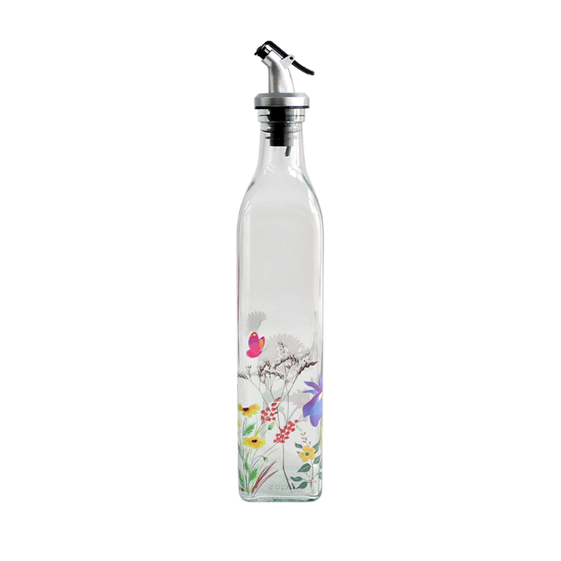 Flower Sticker Oil Bottle YD-OVB-021