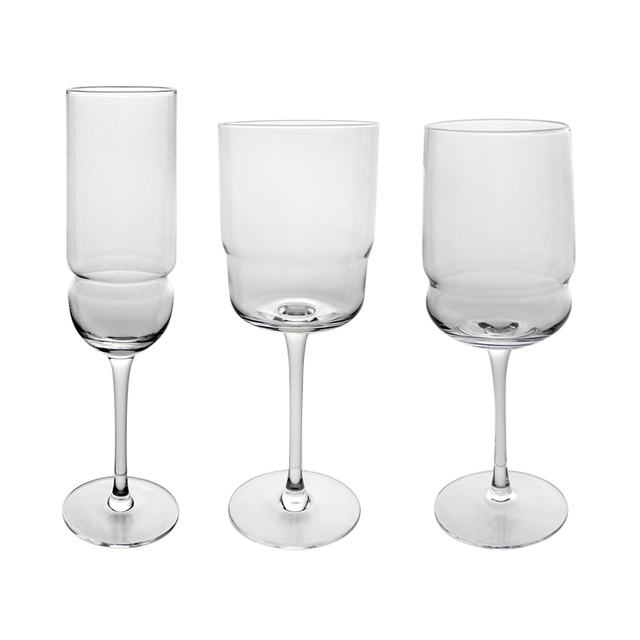 Transparent Special-shaped Wine Glass YD-PTC-050