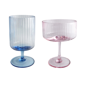Striped Ice Cream Glass Cup YD-CUP-069