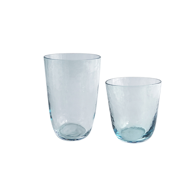 Blue Textured Glass Cup YD-CUP-068