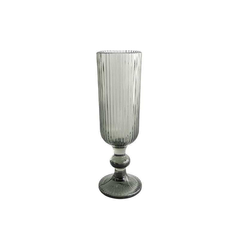 Grey Striped Glass Cup Set YD-CUP-066