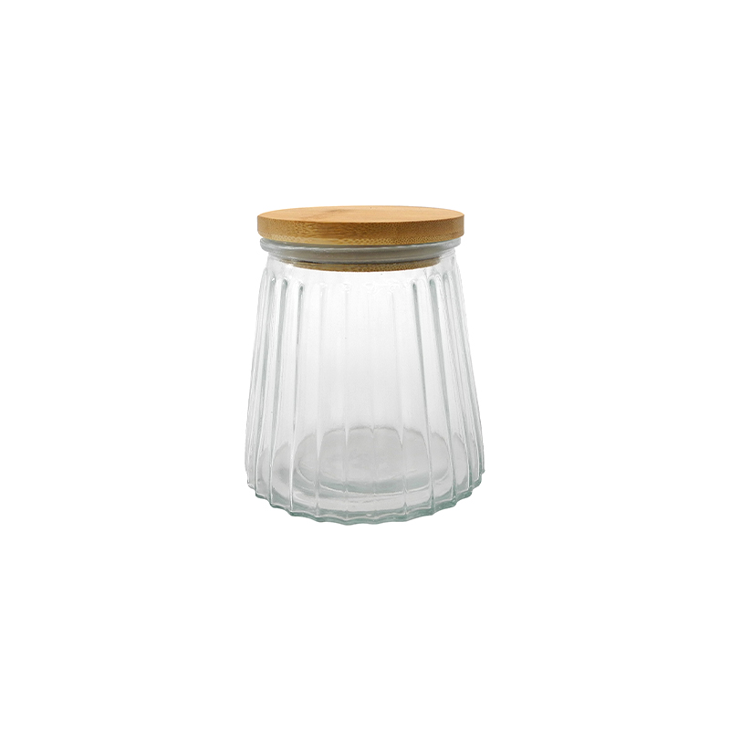 Striped High Borosilicate Storage Jar YD-STJ-065